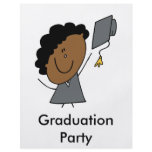 Stick Girl Grad Flyers