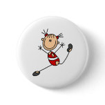 Stick Girl Gymnast Button