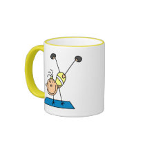 Stick Girl Gymnast Doing Flips Mugs