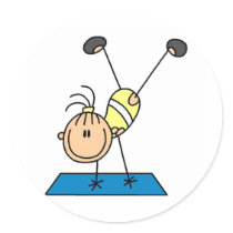 Stick Girl Gymnast Doing Flips Stickers by stick_figures Stick Girl Gymnast Doing Flips Stickers