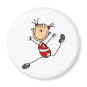 Stick Girl Gymnast Magnet by stick_figures Stick Girl Gymnast Magnet