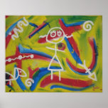 STICK GIRL PRINT