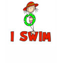 Stick Girl With Tube I Swim T-shirts by stick_figures Stick Girl With Tube I Swim T-shirts