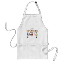 Stick Girls Jumping Rope Aprons