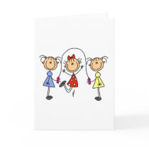 Stick Girls Jumping Rope cards