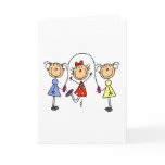 Stick Girls Jumping Rope cards