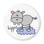Stick Hippo Magnet