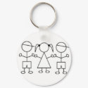 stick kids keychain triplet boy boy girl