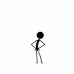 Stick-Man Card Board cut off photo sculptures