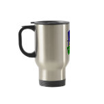 Stick man dribbles basketball mugs