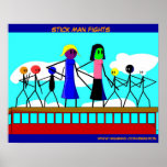 Stick Man Fight Characters posters