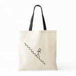 Stick man going up the stairs bag
