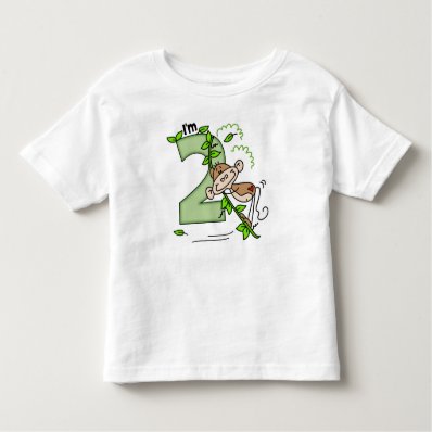 Stick Monkey Swing 2nd Birthday Shirts