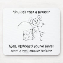 Stick Mouse Mousepad by TheBuffoonBrothers Stick Mouse Mousepad