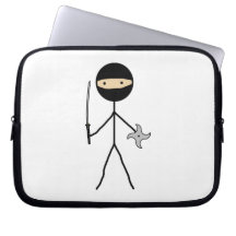 Stick Ninja Laptop Computer Sleeves