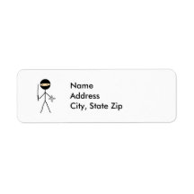 Stick Ninja Return Address Labels