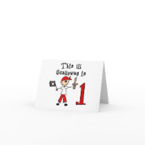 Stick Pirate 1st Birthday Greeting Cards