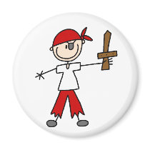 Stick Pirate With Sword Magnet