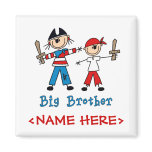 Stick Pirates Big Brother Refrigerator Magnets
