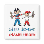 Stick Pirates Little Brother Refrigerator Magnet