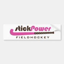 Stick Power Field Hockey - (Bumper Sticker)