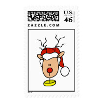 Stick Rudolph Christmas Stamp by Musicat Stick Rudolph Christmas Stamp