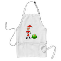 stick Santa aprons