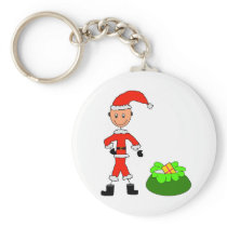stick Santa Key Chains