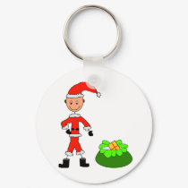 stick Santa keychains