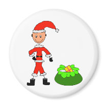 stick Santa magnets