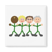Stick SG1 team magnet by splashikins Stick SG1 team magnet