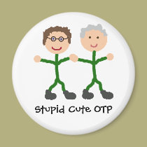 Stick SG-1 Stupid Cute OTP J/D magnets