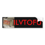 STICK YOUR POLITICS FOR TOFU BUMPER STICKERS