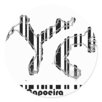 sticker big capoeira martial arts bar code
