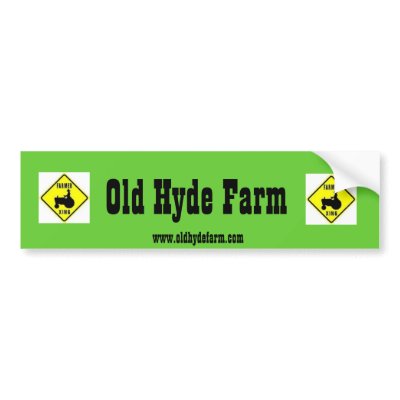 Sticker Bumper Sticker by oldhydefarm