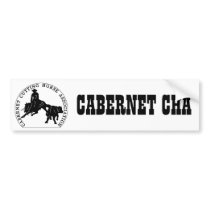 Sticker Cabernet CHA Blanc bumper stickers