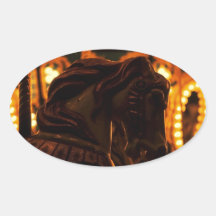 Sticker Carousel Horse @ Night Mystery Suspense