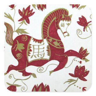 Sticker, Chinese Astrology Horse 2014 sticker