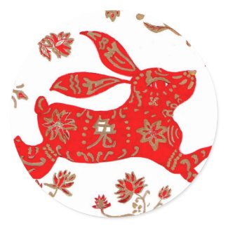 Sticker Chinese New Year of the Rabbit 2011 sticker