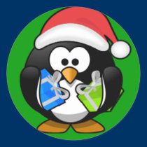 Sticker -  Christmas Penguin stickers