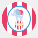 sticker circus cute fun elephant ball stripes