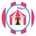 sticker circus cute fun tent  stripes colorful