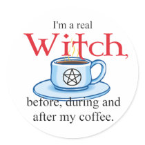 sticker Coffee Witch by johnpryor2000 sticker Coffee Witch