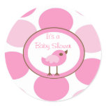 sticker cute circle bridie sweet baby shower pink