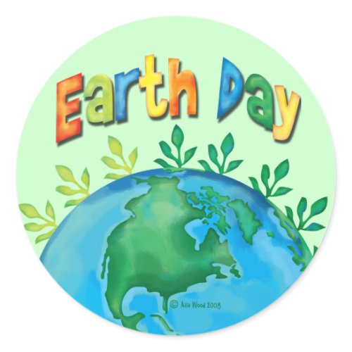 STICKER Earth Day sticker