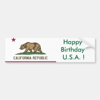 California Flag Bumper Stickers - Car Stickers | Zazzle