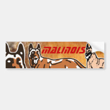sticker for car malinois bumper sticker