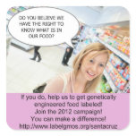 Sticker for GMO campaign