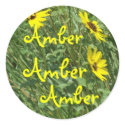 Sticker for name  Amber