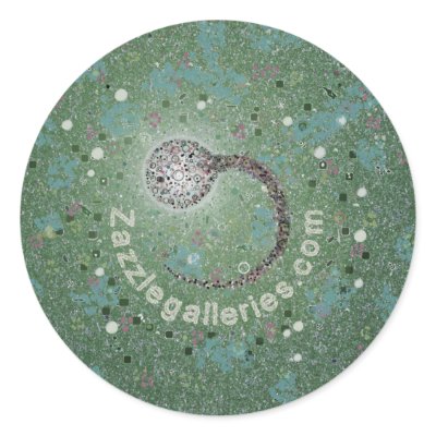 Sticker from 3DMOONMAN by ZazzleGalleries